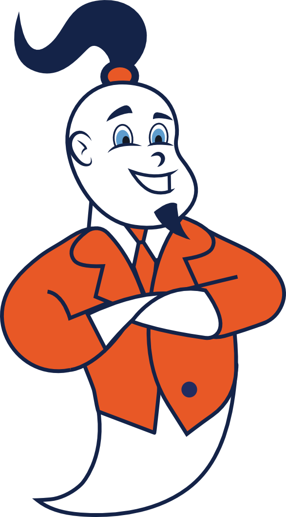 Remagine Genie mascot